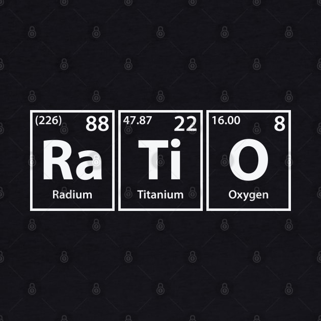 Ratio (Ra-Ti-O) Periodic Elements Spelling by cerebrands